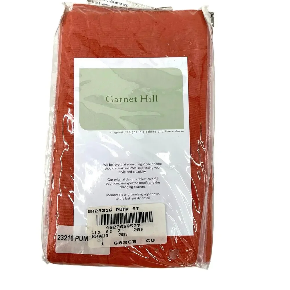 Garnet Hill orange standard pillow case